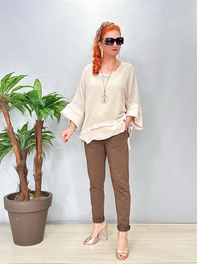 7005 Italyan Pantolon Kahve 