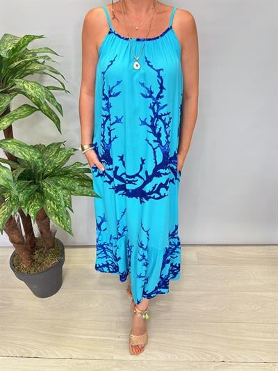 7060 Pamuklu Viskon Elbise 