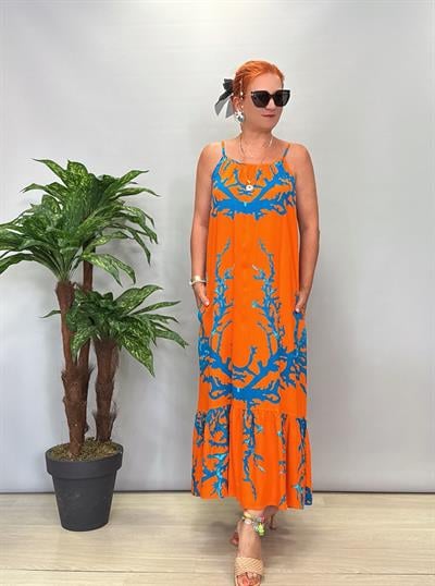 7060 Pamuklu Viskon Elbise 