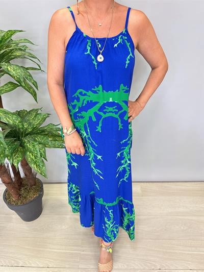 7060 Pamuklu Viskon Elbise 