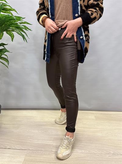 7355 MUMLU PANTOLON ACI KAHVE