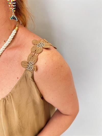 PK 7730 Italyan Astarı Esnek Bluz Bal Köpüğü