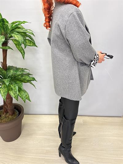 7740 Kaşe Blazer Ceket Gri