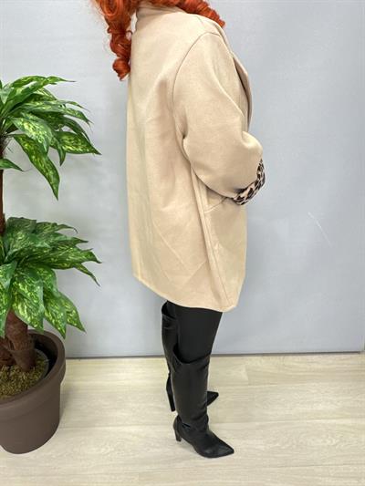 7740 Kaşe Blazer Ceket Taş