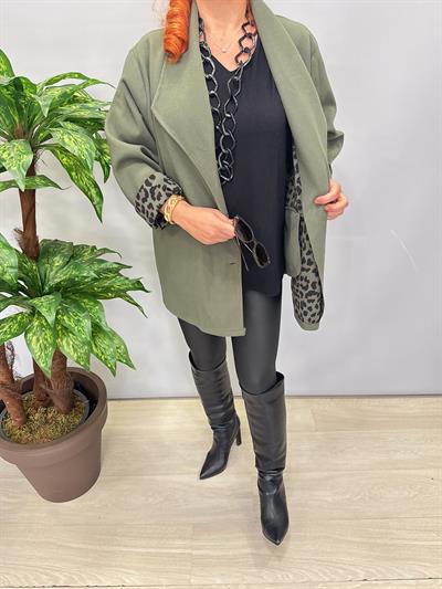 7740 Kaşe Blazer Ceket Yeşil