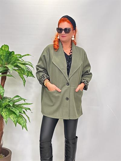 7740 Kaşe Blazer Ceket Yeşil