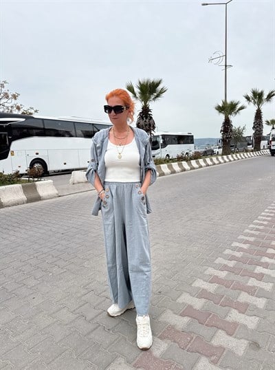 8005 Pamuklu Takım Gri