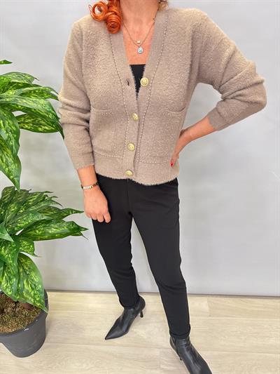 8059 Angora Hırka/Ceket Vizon