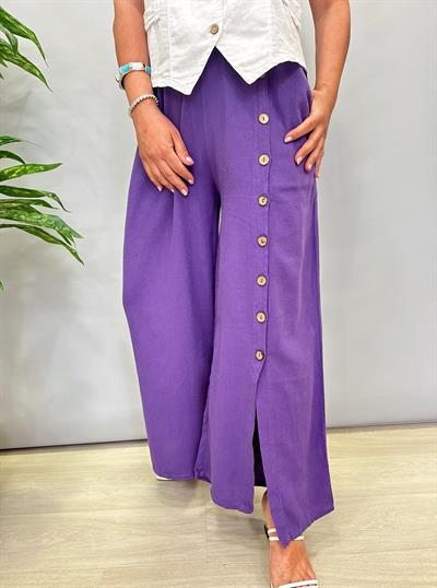 8065 Pamuklu Pantolon Mor