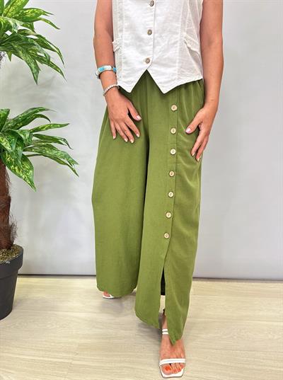 8065 Pamuklu Pantolon Yeşil