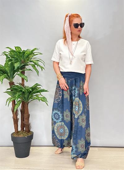 8075 İTALYAN  ŞALVAR LACİVERT