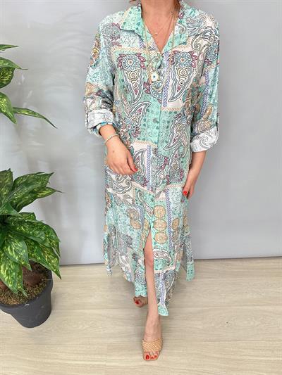 8510 Italyan Fİsto Detay Elbise 