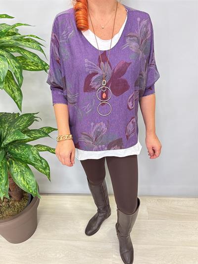 8522 Italyan Bluz (KOLYE HEDİYELİ)