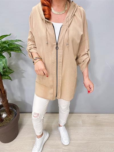 8596 Pamuklu Ceket Taş