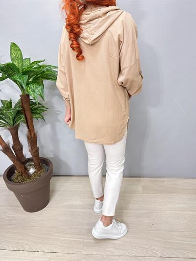 8596 Pamuklu Ceket Taş