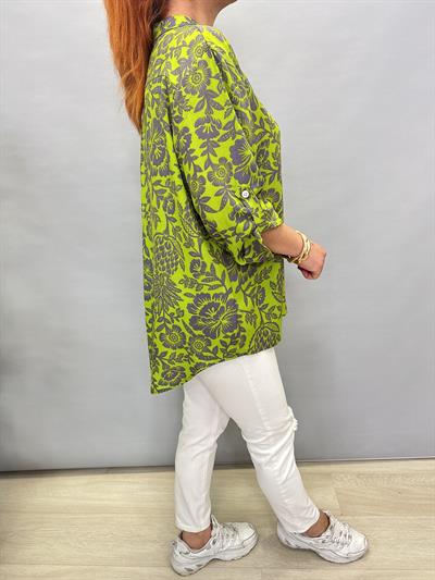 MNS 8790 PAMUKLU VİSKON BLUZ