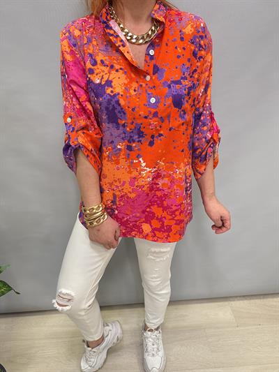 MNS 8790 PAMUKLU VİSKON BLUZ