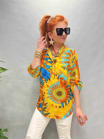 MNS 8790 PAMUKLU VİSKON BLUZ