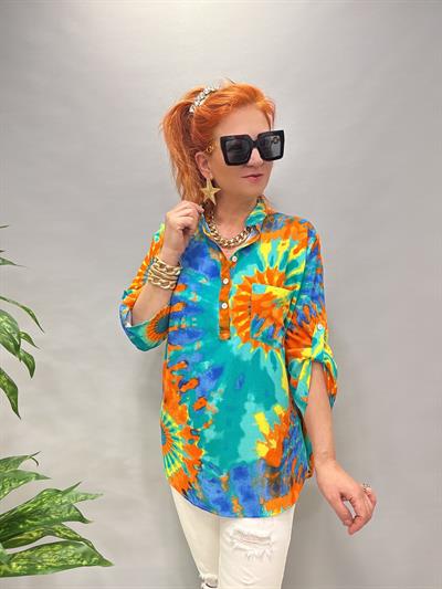 MNS 8790 PAMUKLU VİSKON BLUZ