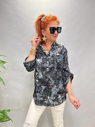 MNS 8790 PAMUKLU VİSKON BLUZ