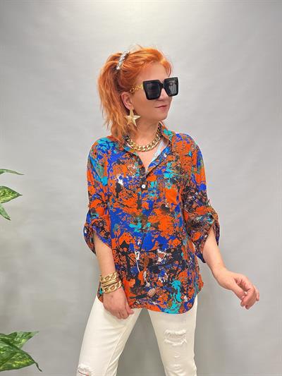 MNS 8790 PAMUKLU VİSKON BLUZ