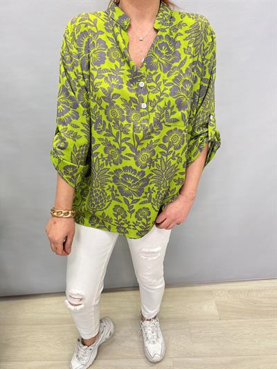 MNS 8790 PAMUKLU VİSKON BLUZ