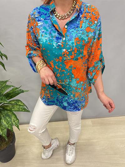 MNS 8790 PAMUKLU VİSKON BLUZ