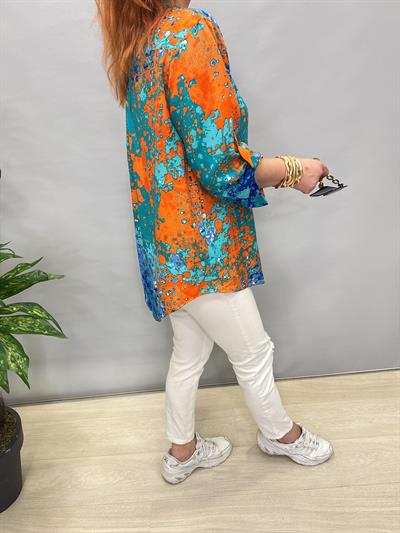 MNS 8790 PAMUKLU VİSKON BLUZ