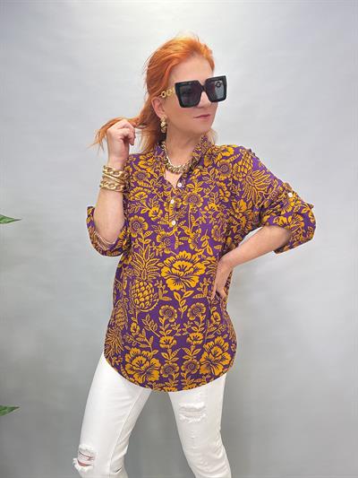 MNS 8790 PAMUKLU VİSKON BLUZ