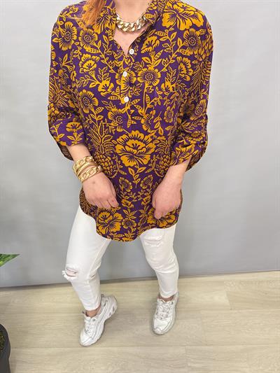 MNS 8790 PAMUKLU VİSKON BLUZ