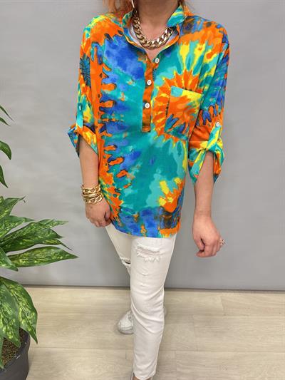 MNS 8790 PAMUKLU VİSKON BLUZ