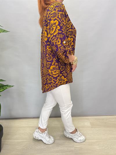 MNS 8790 PAMUKLU VİSKON BLUZ