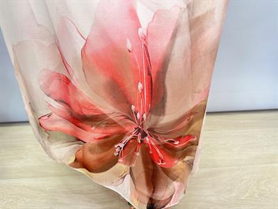 8822 Italyan İpek Elbise Ekru