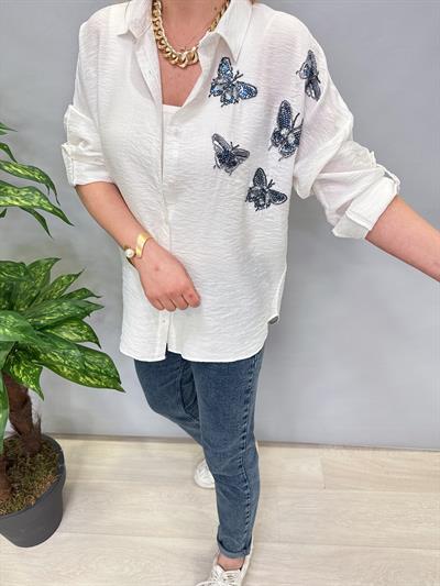 8860 (Ara bedenler 1 beden küçük alabilir)  AEROBİN GÖMLEK EKRU