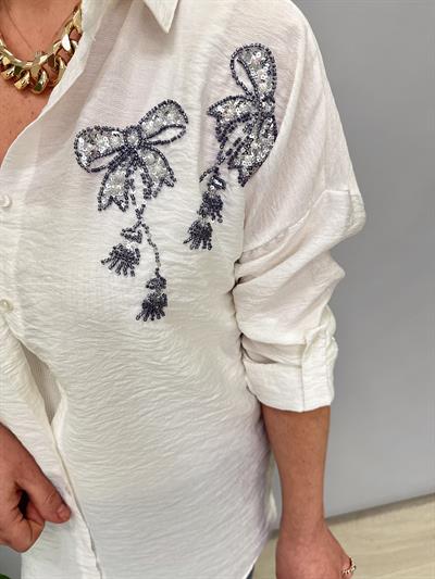 8860 (Ara bedenler 1 beden küçük alabilir) AEROBİN GÖMLEK EKRU