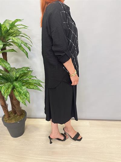 8860 AEROBİN GÖMLEK SİYAH