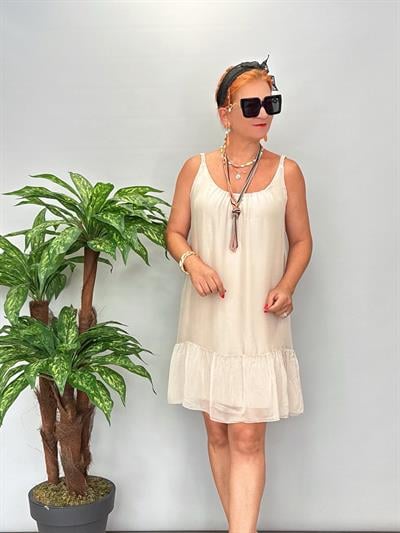 8888 Italyan İpek Elbise Taş