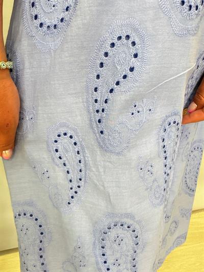 8895 Fisto Elbise Mavi Tonu