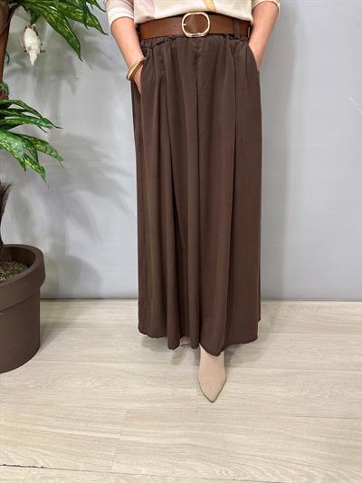 9140 Italyan Tencel Etek Acı Kahve 