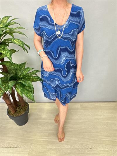 9213 Italyan Elbise Lacivert