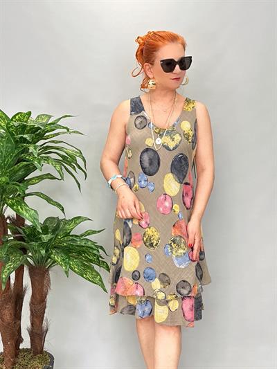 9213 Italyan Elbise Vizon