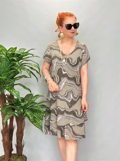 9213 Italyan Elbise Vizon