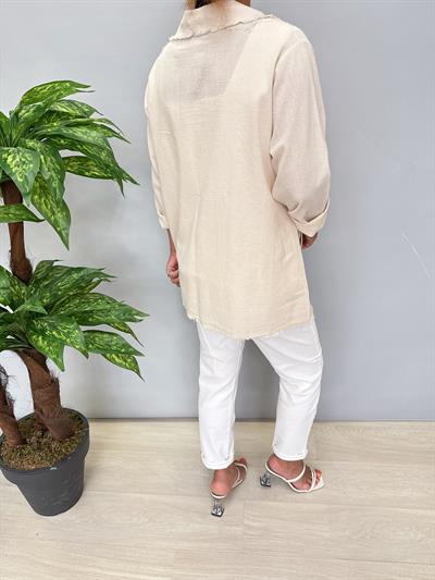 9480 Mevsimlik İnce Pamuklu Ceket Taş