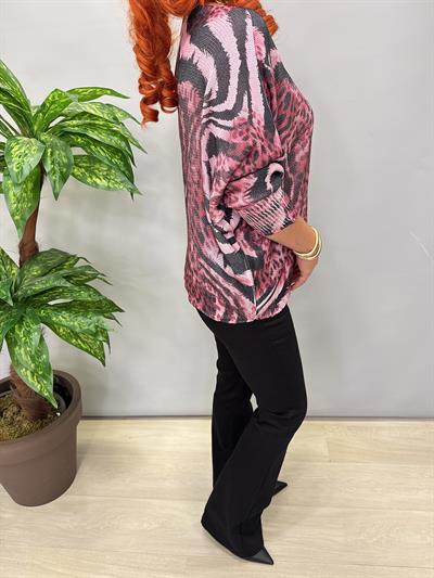 9554 Dijital Baskı Merserize bluz 1