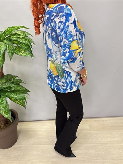 9554 Dijital Baskı Merserize bluz 3