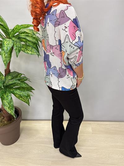 9554 Dijital Baskı Merserize bluz 7