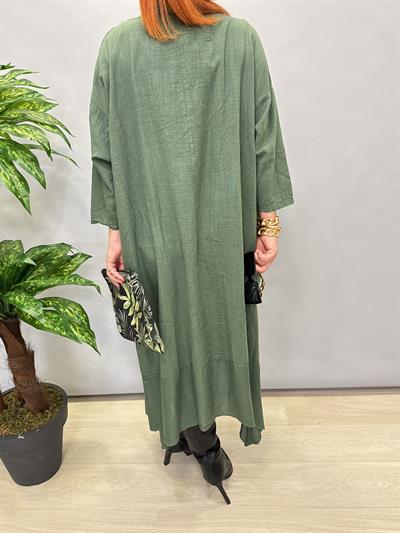 MNS 9780 SONSUZLUK TASARIM BLUZ HAKİ YEŞİL