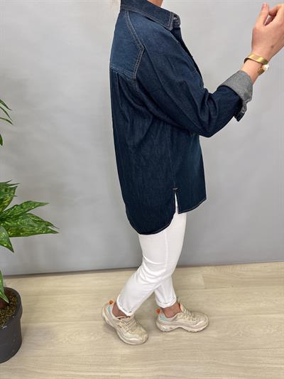 9866 ORJ MARKA KOT GÖMLEK CEKET MAVİ