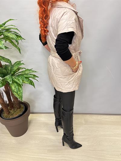 9898 Broş Detaylı Şişme Yelek Taş