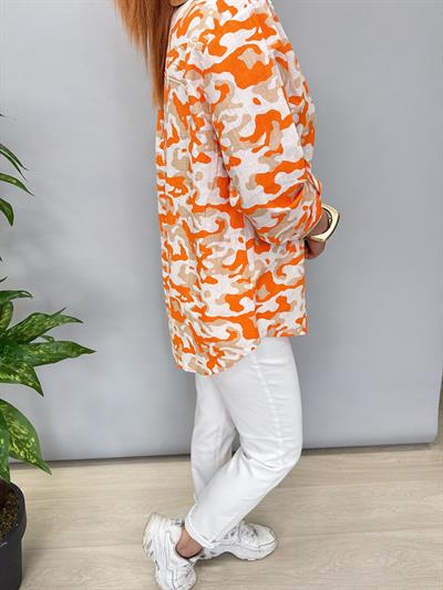 MNS 9940 PAMUKLU BLUZ TURUNCU
